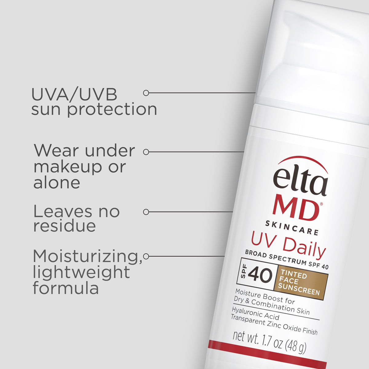 eltaMD UV daily tinted: a sunscreen SPF 40