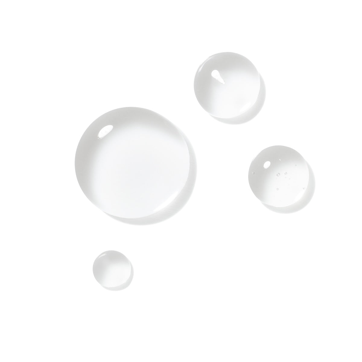 One large 3 small clear droplets
Best serum for large pores and for post acne concerns. Dermal essentials medical grade skincare.