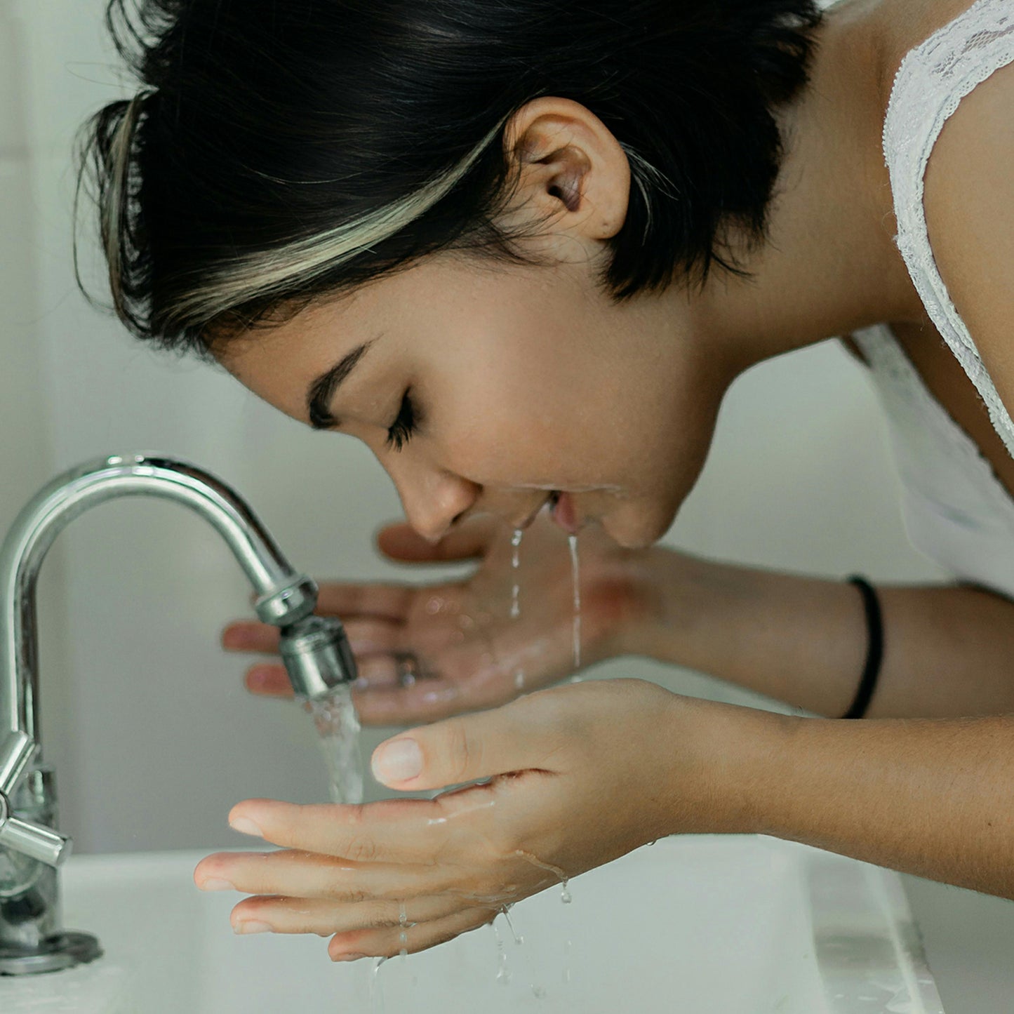 Smooth and refreshed skin after using Clarify: A Cleanser.