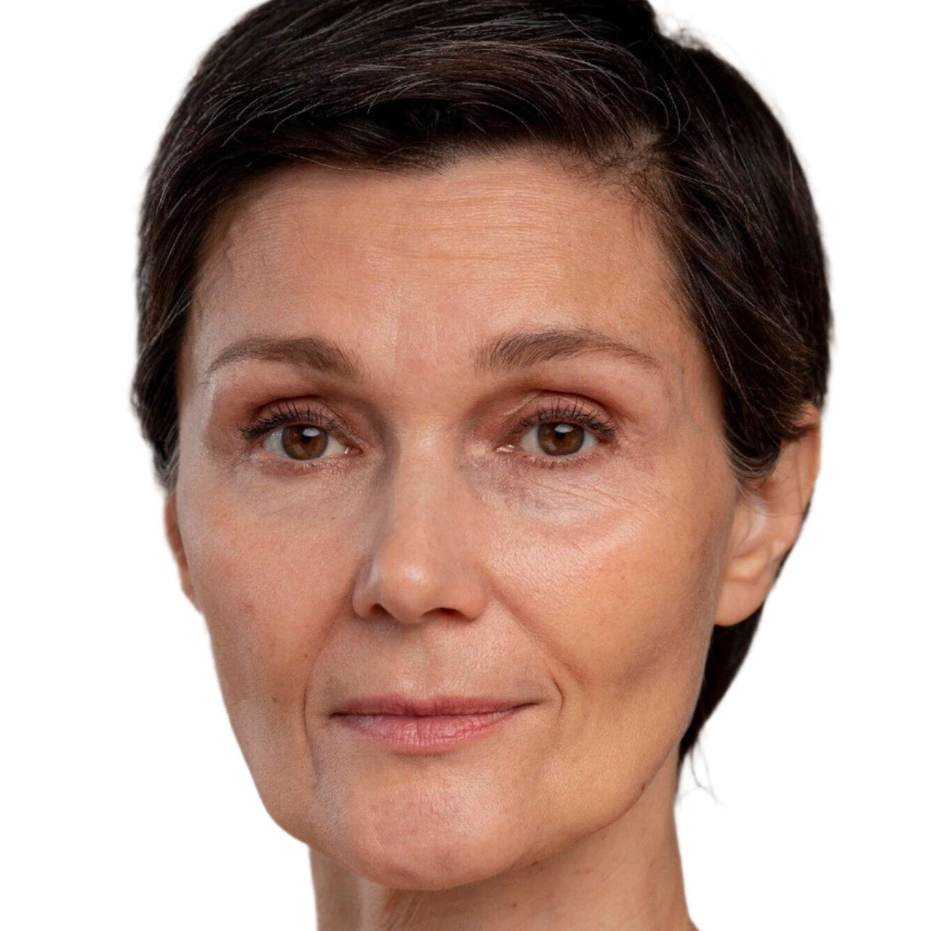 white woman brown hair brown eyes anti-aging facial toner dermal essentials medical grade skincare