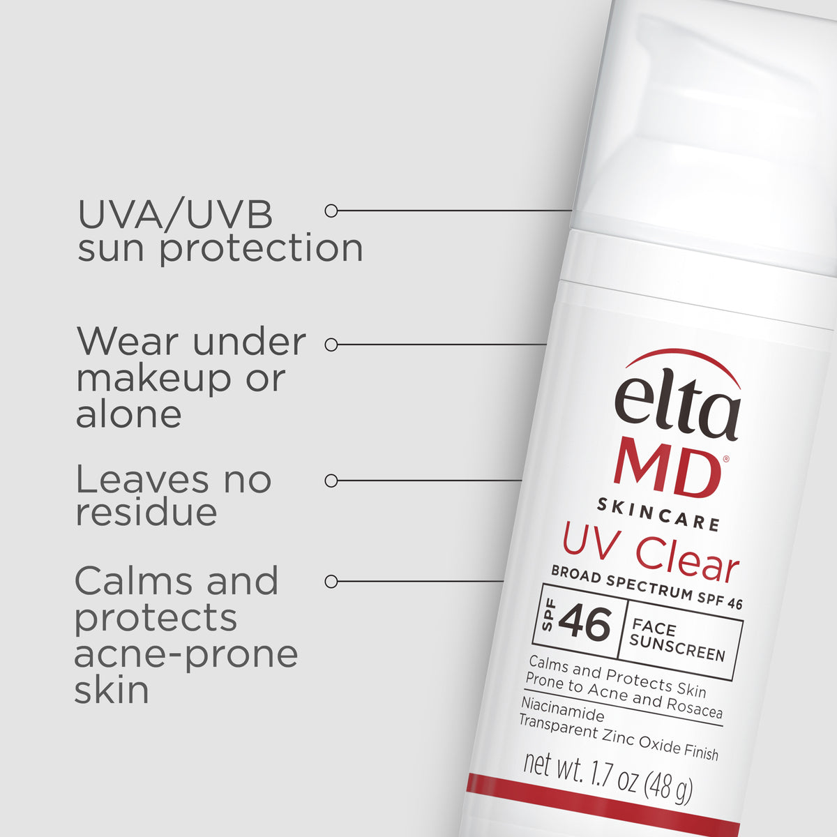 eltaMD UV clear: a sunscreen SPF 46