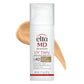 White plastic cylinder bottle red black letters white plastic cap pump elta md daily sunscreen spf 40 Dermal Essentials Medical Grade Skincare