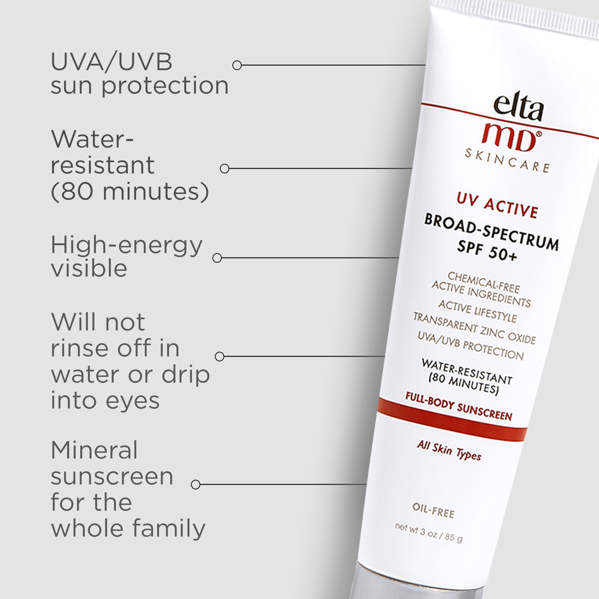 eltaMD UV active: a sunscreen SPF 50