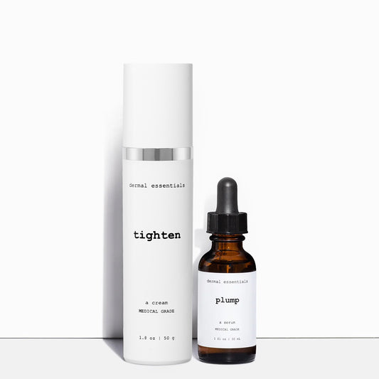 Two skincare products from Dermal Essentials on a white background