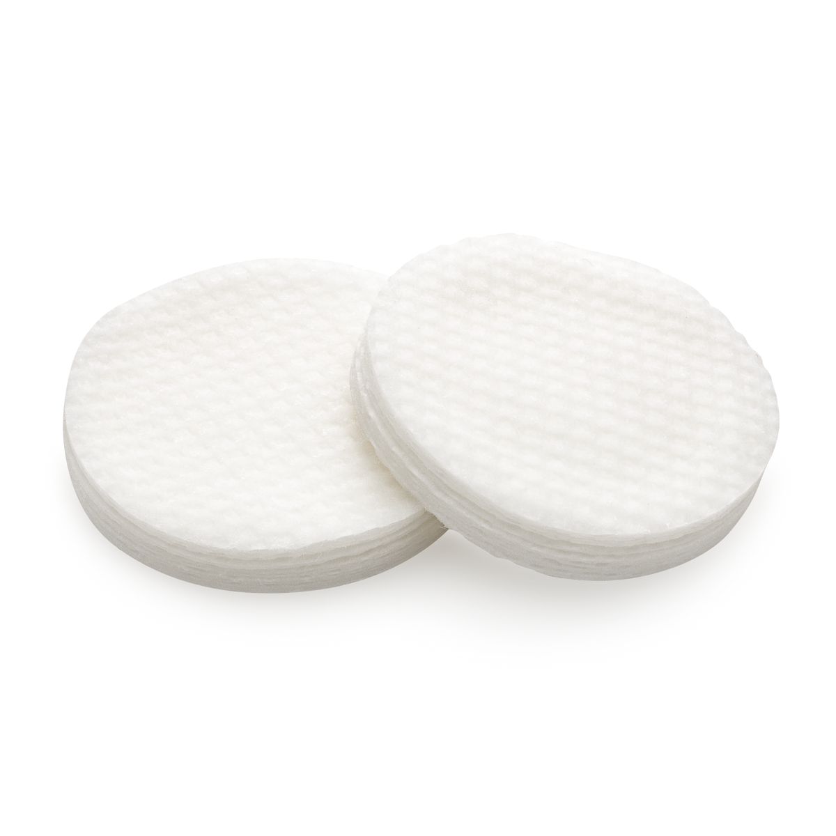 White round circle gauze pads. Best retinol anti-aging facial pads. 60 count. Dermal Essentials Medical Grade Skincare.