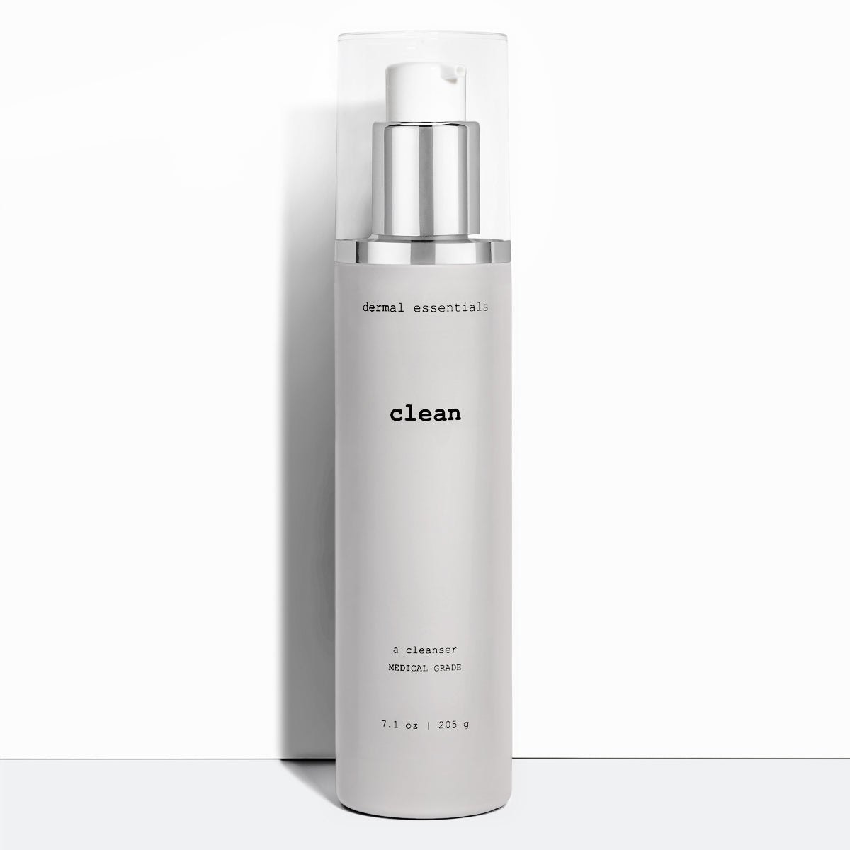 Bottle of Clean with salicylic acid papaya enzyme facial cleanser Dermal Essentials Medical Grade Skincare  