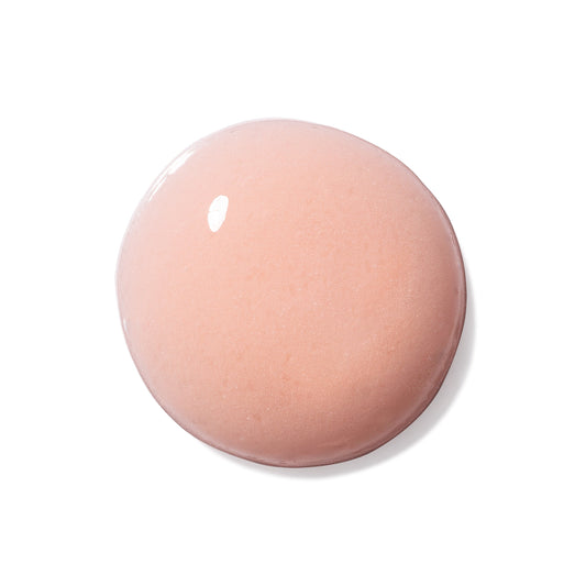 Pink round droplet of best pumice cleanser for face and body. Dermal Essentials Medical Grade Skincare.