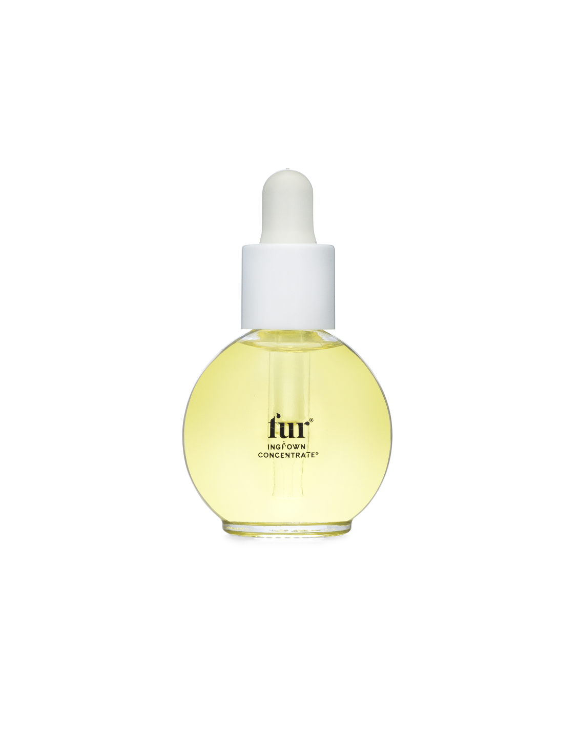 Clear glass  bottle white plastic dropper Fur ingrown hair  body  oil Dermal Essentials Medical Grade Skincare